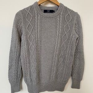 J.Crew Mens XS Cable Knit Sweater